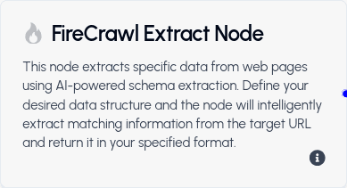 Fire Crawl Extract Tool Node