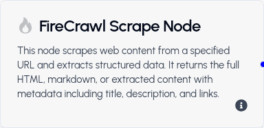 Fire Crawl Scrape Tool Node
