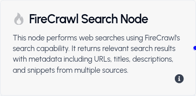 Fire Crawl Search Tool Node