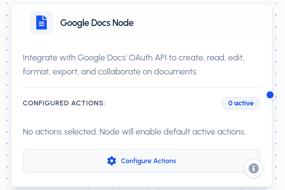 Google Docs Node