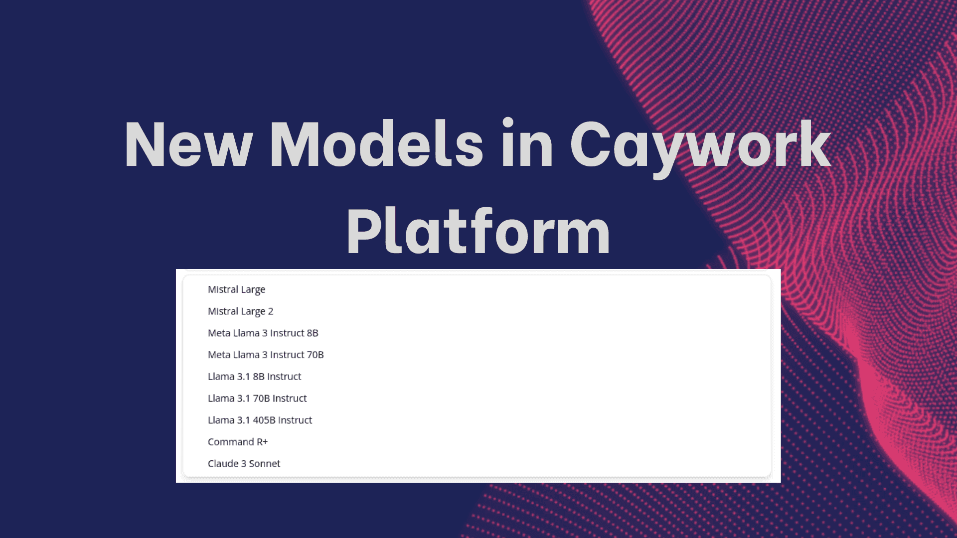 Meta 3.1 Models Now Available